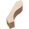 Ekena Millwork 3-inch W x 12-inch D x 12-inch H Geneva Rough Cedar Woodgrain TimberThane Knee Brace, Primed BRCUR03X12X12GNVRCPR - alternate 3